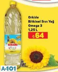 ORKİDE BİTKİSEL SIVI YAĞ OMEGA 3 1.25 L ORKİDE BİTKİSEL SIVI YAĞ OMEGA 3 1.25 L